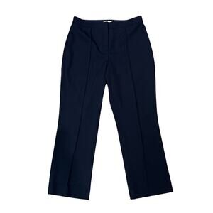 Tory Burch Twill Kahiki Wool Pant 135278 Medium Navy Womens Size 12